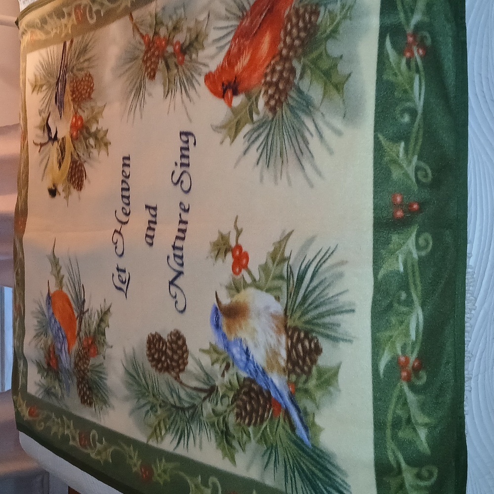 Holiday Birds Throw Blanket